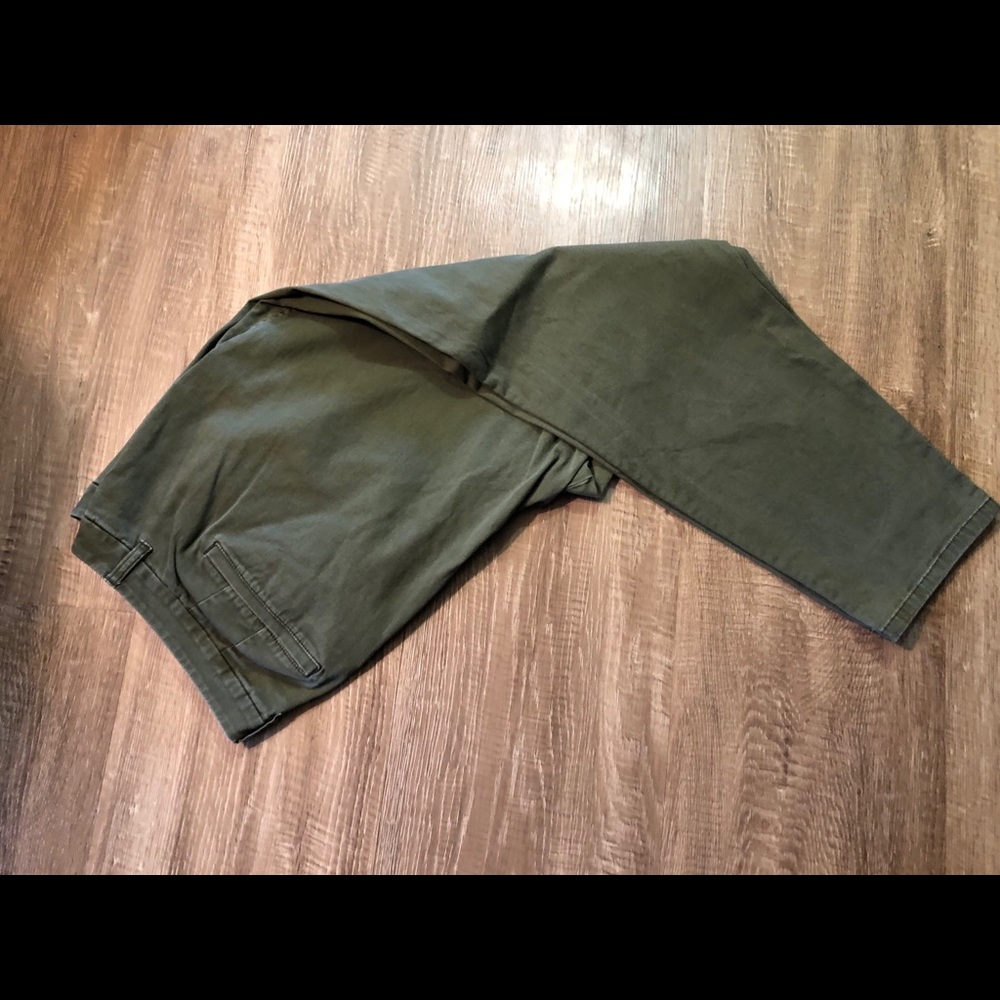 Lane Bryant Green Boyfriend Pants
